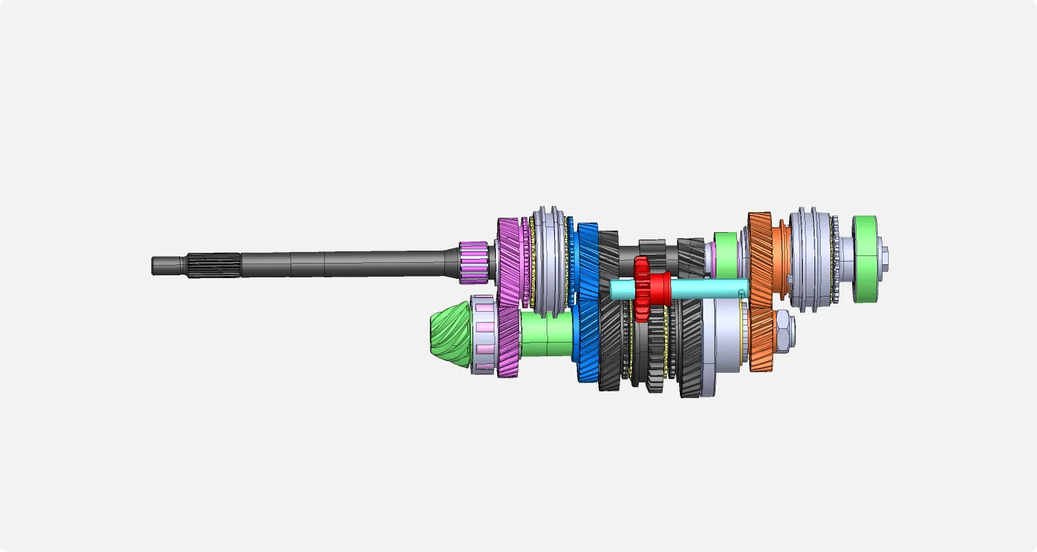XY322-汽车手动变速器设计【含SW三维图】