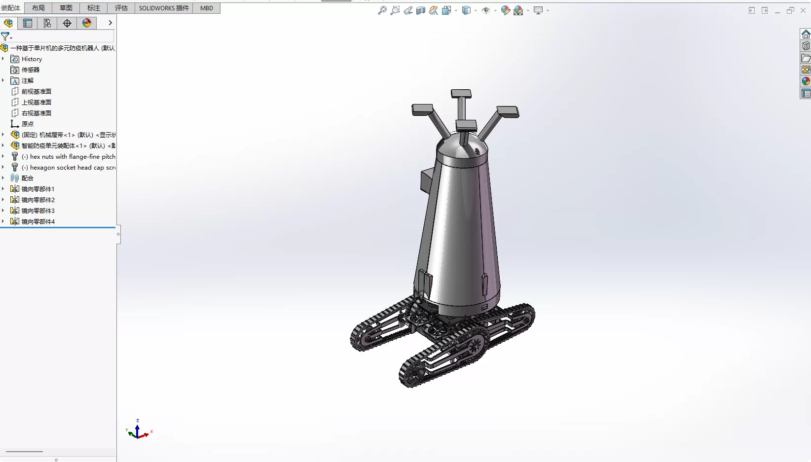 XY374-基于单片机的多元防疫机器人设计【含SW三维图】