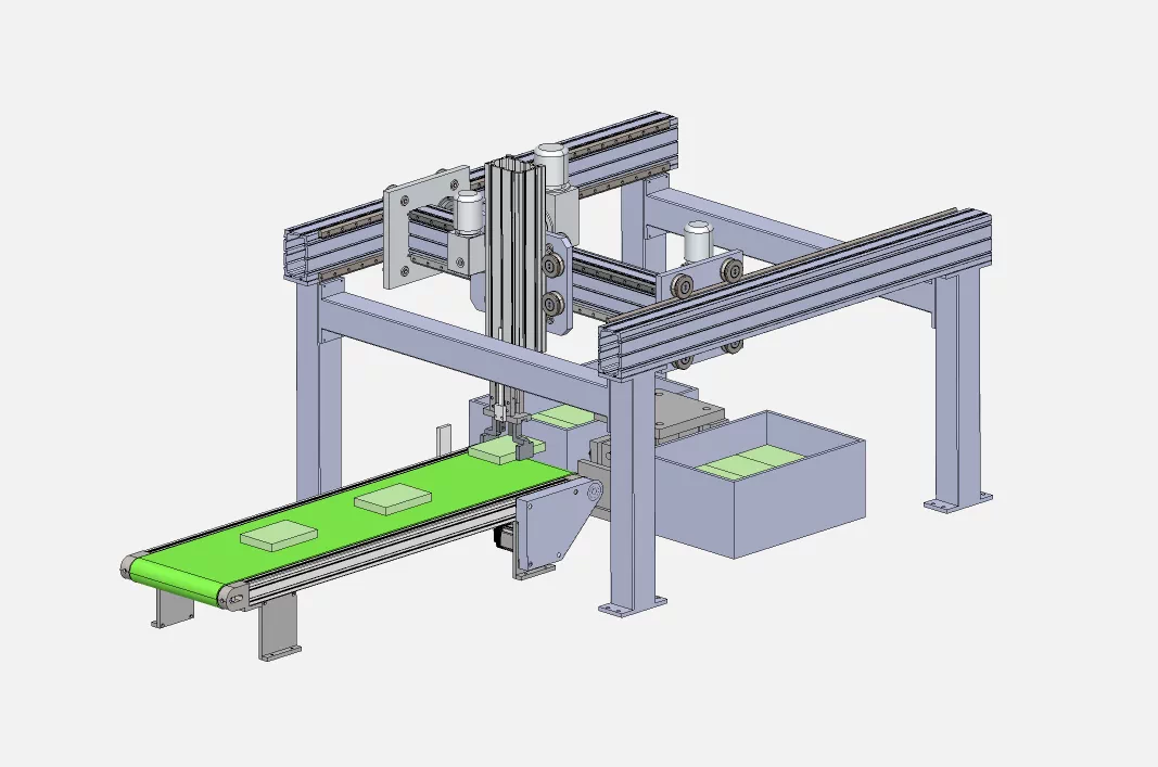 XY391-快递自动分拣机设计【含SW三维图】