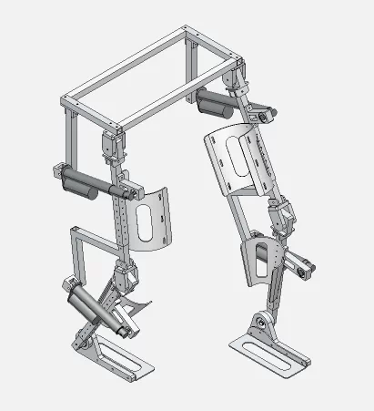 XY404-脚部行走康复辅助机构的结构设计与分析【含SW三维图】