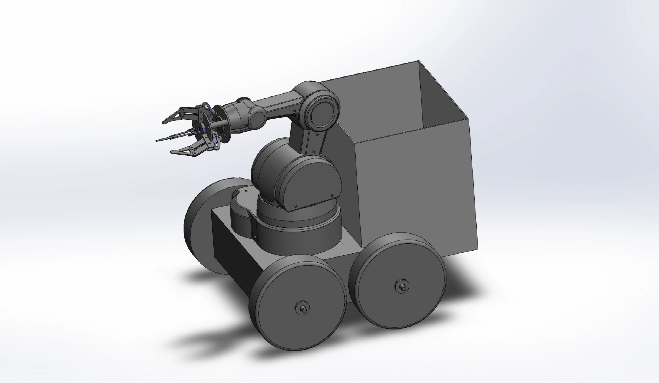XY405-草莓采摘机器人结构设计【含SW三维图】