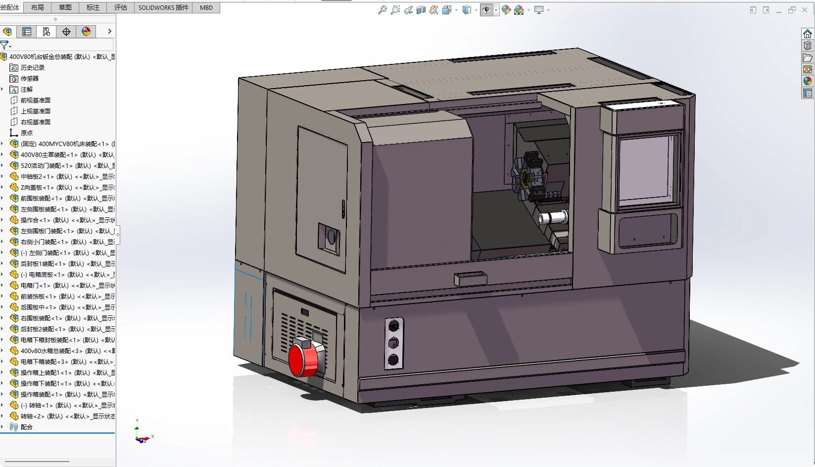 XY470-卧式数控机床进给系统设计【含SW三维图】