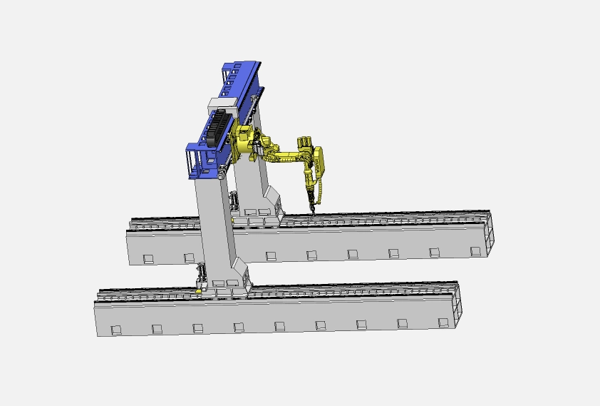 XY518-龙门式动梁焊接机器人设计【含SW三维图】
