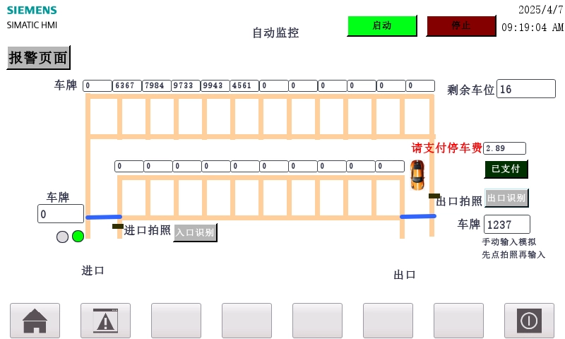 XY547-基于S7-1200 PLC的停车场控制系统设计