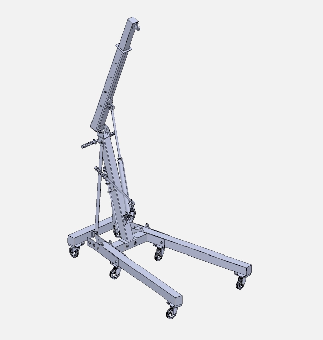 XY548-小型移动式吊运装备设计与仿真【含SW三维图】