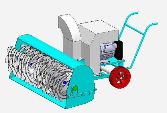 XY551-螺旋式路面除雪破冰机构的设计与仿真