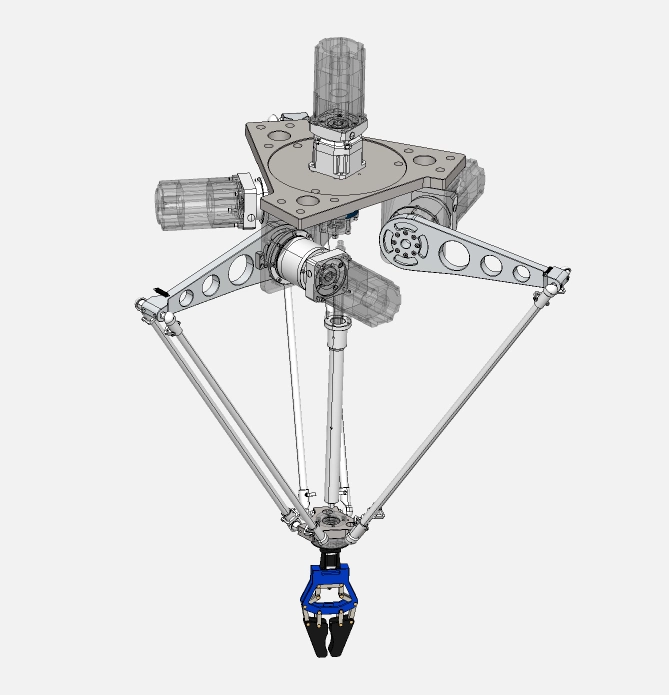 XY556-小型并联机械手设计【含SW三维图】