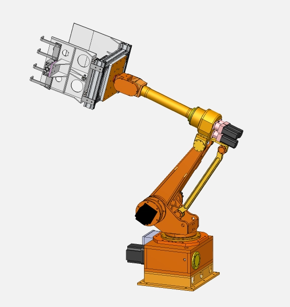 XY557-5公斤级6自由度工业机械臂结构设计【含SW三维图】