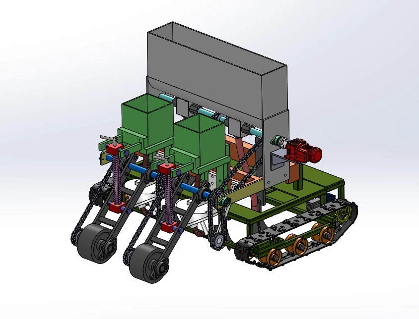 XY563-履带式转盘播种机的结构设计【含SW三维图】