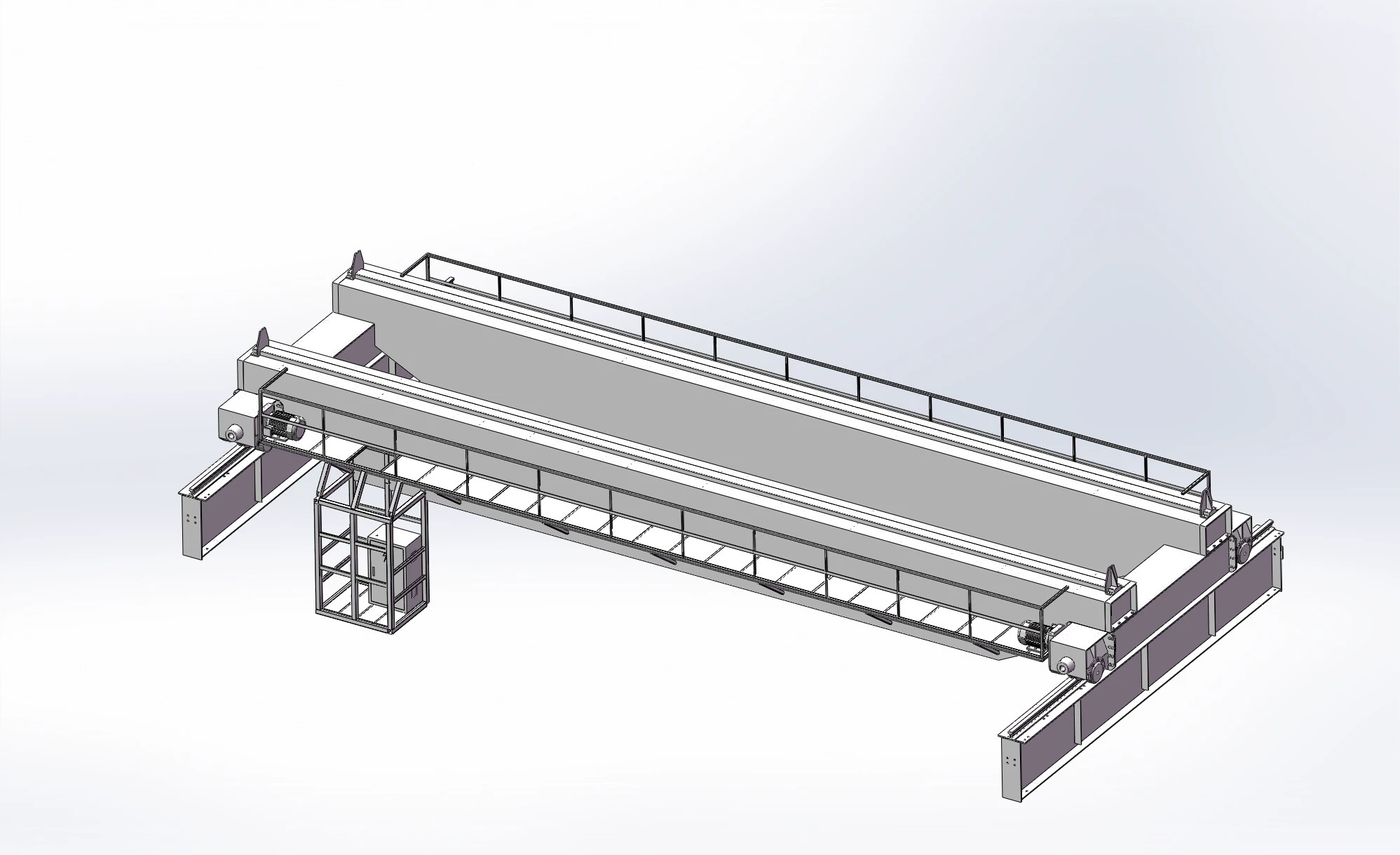 XY595-40t桥式起重机大车运行机构设计【含SW三维图】