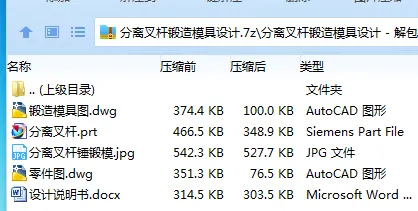 Z3107-分离叉杆锻造模具设计