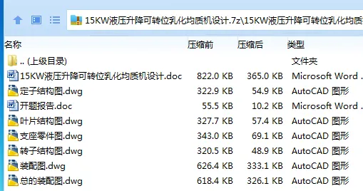 Z3167-15KW液压升降可转位乳化均质机设计 Z3167-15KW液压升降可转位乳化均质机设计