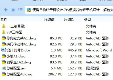 Z3192-便携谷物烘干机设计【含SW三维图】 Z3192-便携谷物烘干机设计【含SW三维图】
