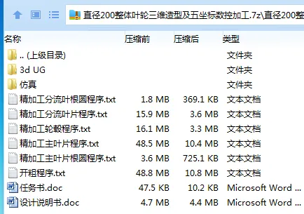 Z3256-直径200整体叶轮三维造型及五坐标数控加工UG三维