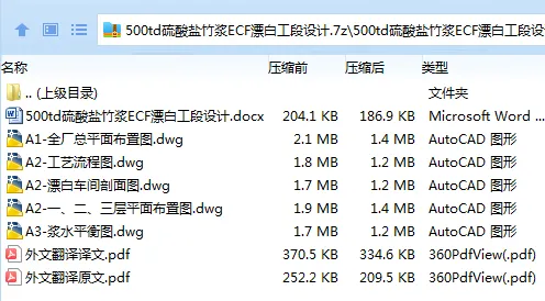 Z3259-500td硫酸盐竹浆ECF漂白工段设计