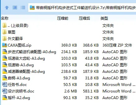 Z3284-带曲柄摇杆机构步进式工件输送机设计