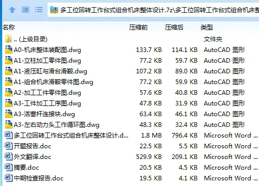 Z3292-多工位回转工作台式组合机床整体设计 Z3292-多工位回转工作台式组合机床整体设计