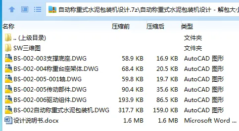 Z3297-自动称重式水泥包装机设计[含SW三维图]