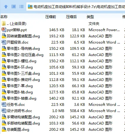 Z3321-电动机座加工自动线卸料机械手设计