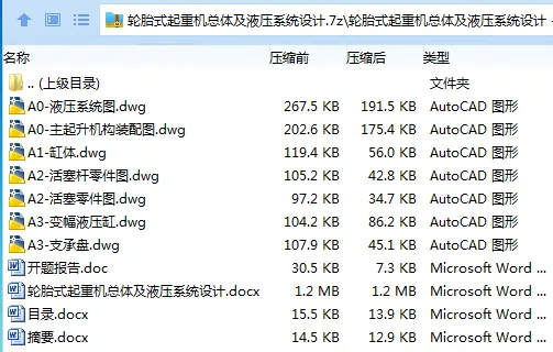 Z3331-轮胎式起重机总体及液压系统设计
