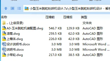 Z3358-小型玉米脱粒粉碎机设计 Z3358-小型玉米脱粒粉碎机设计