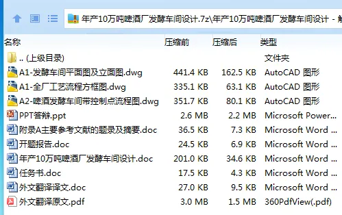 Z3454-年产10万吨啤酒厂发酵车间设计 Z3454-年产10万吨啤酒厂发酵车间设计