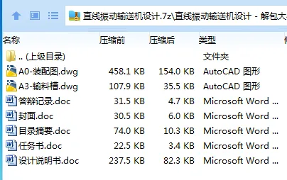 Z3488-直线振动输送机设计