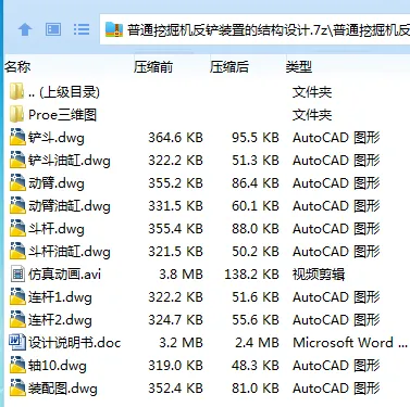 Z3506-普通挖掘机反铲装置的结构设计【含Proe三维图】 Z3506-普通挖掘机反铲装置的结构设计【含Proe三维图】