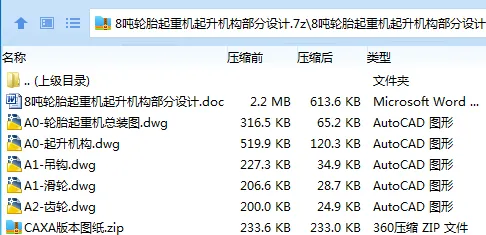 Z3570-8吨轮胎起重机起升机构部分设计 Z3570-8吨轮胎起重机起升机构部分设计