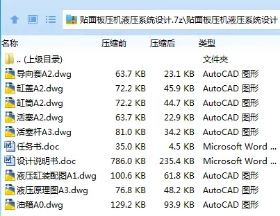 Z3591-贴面板压机液压系统设计 Z3591-贴面板压机液压系统设计
