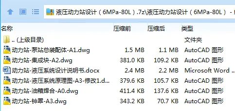 Z3648-液压动力站设计(6MPa-80L) Z3648-液压动力站设计(6MPa-80L)