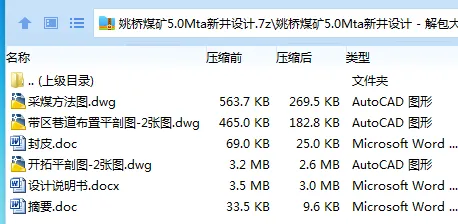 Z3744-姚桥煤矿5.0Mta新井设计
