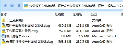 Z3756-朱集煤矿0.9Mta新井设计