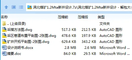 Z3761-涡北煤矿1.2Mta新井设计 Z3761-涡北煤矿1.2Mta新井设计