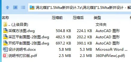 Z3764-涡北煤矿1.5Mta新井设计 Z3764-涡北煤矿1.5Mta新井设计