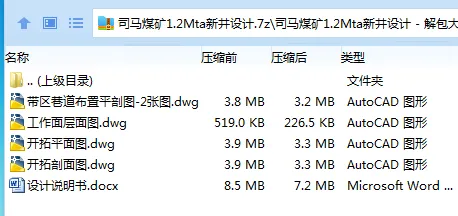 Z3773-司马煤矿1.2Mta新井设计 Z3773-司马煤矿1.2Mta新井设计