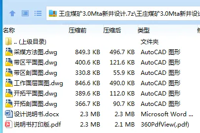 Z3782-王庄煤矿3.0Mta新井设计 Z3782-王庄煤矿3.0Mta新井设计