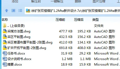 Z3797-徐矿张双楼煤矿1.2Mta新井设计 Z3797-徐矿张双楼煤矿1.2Mta新井设计