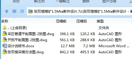 Z3798-张双楼煤矿1.5Mta新井设计 Z3798-张双楼煤矿1.5Mta新井设计