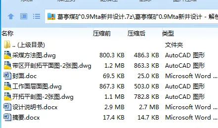 Z3832-葛亭煤矿0.9Mta新井设计 Z3832-葛亭煤矿0.9Mta新井设计