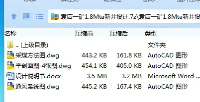 Z3846-袁店一矿1.8Mta新井设计 Z3846-袁店一矿1.8Mta新井设计