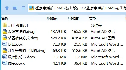 Z3857-崔家寨煤矿1.5Mta新井设计 Z3857-崔家寨煤矿1.5Mta新井设计