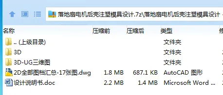 Z3866-落地扇电机后壳注塑模具设计【含UG三维图】 Z3866-落地扇电机后壳注塑模具设计【含UG三维图】