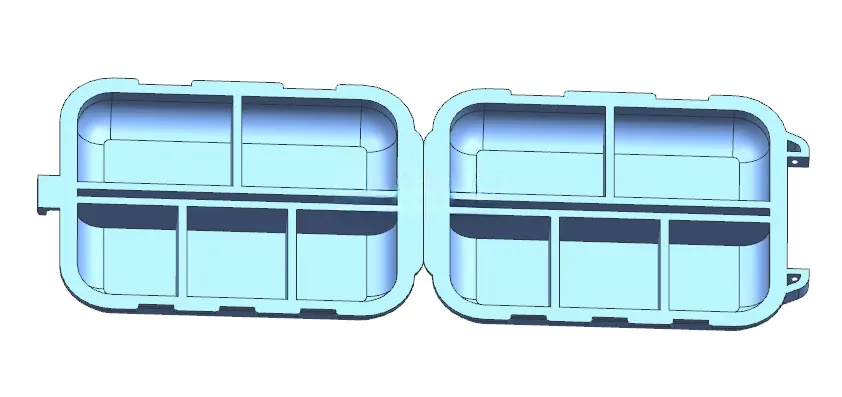 N9540-一种便携式药盒注塑模具设计【含UG三维图】