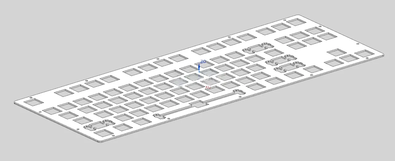 N9552-塑料键盘注塑模具设计【含UG三维图】