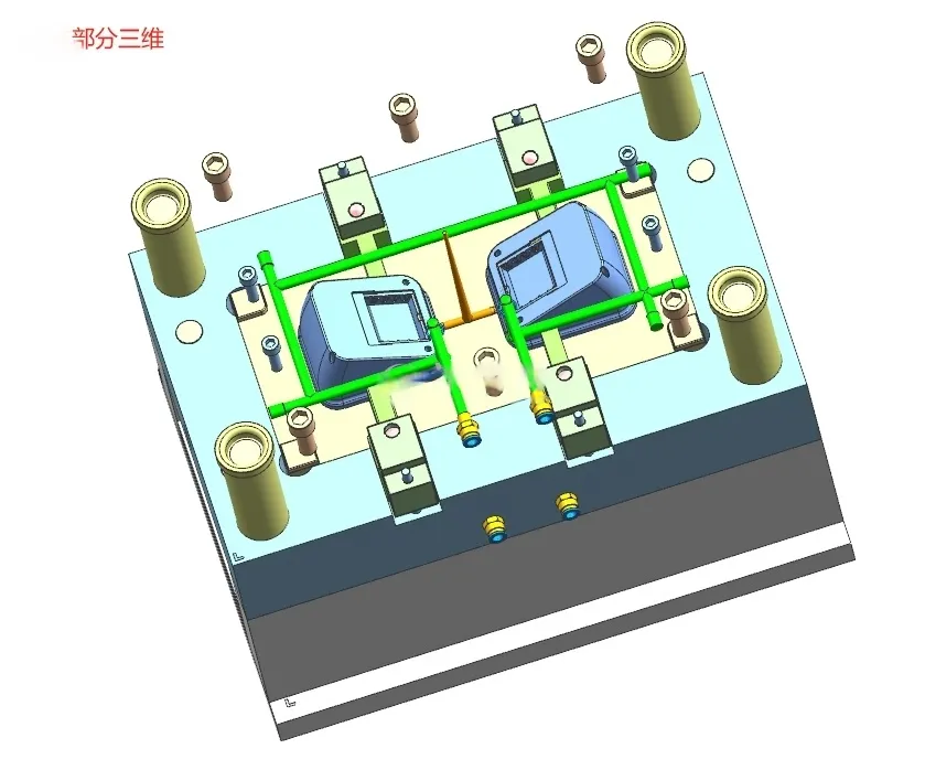 N9664-血压计底壳注塑模具设计【含UG三维图】