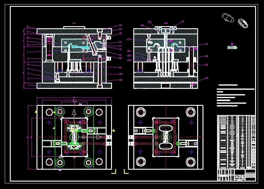 N9684-蓝牙充电仓上壳注塑模具设计【含UG三维图】