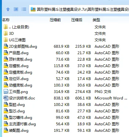 Z3910-圆形塑料漏斗注塑模具设计【含UG三维图】 Z3910-圆形塑料漏斗注塑模具设计【含UG三维图】