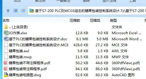 Z3911-基于S7-200 PLC及MCGS组态的糖果包装控制系统设计 Z3911-基于S7-200 PLC及MCGS组态的糖果包装控制系统设计