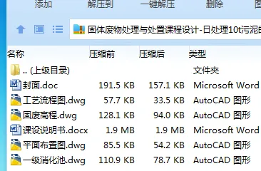 Z3949-日处理10t污泥的厌氧消化处理系统设计